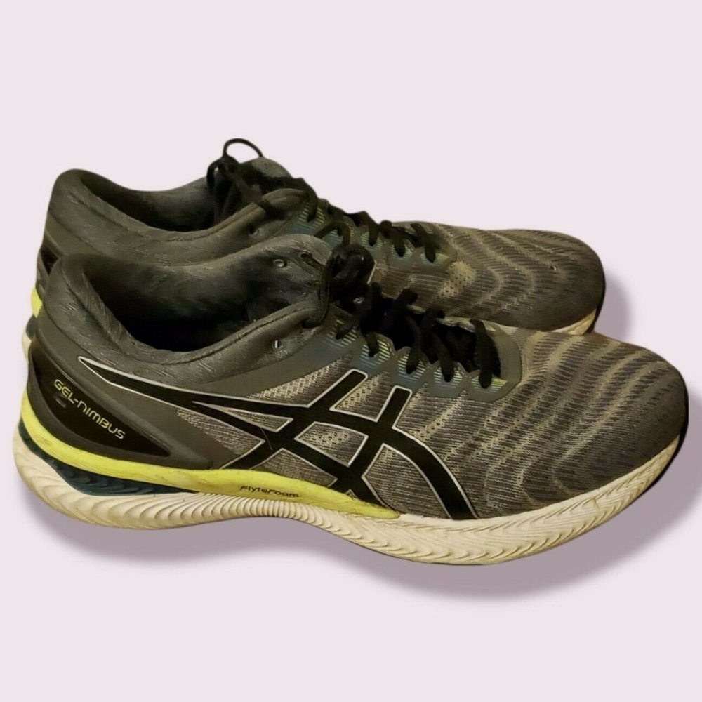 ASICS Men’s Gel-Nimbus 22 Athletic Gray Running Shoes (1011A580) Men's Sz 10